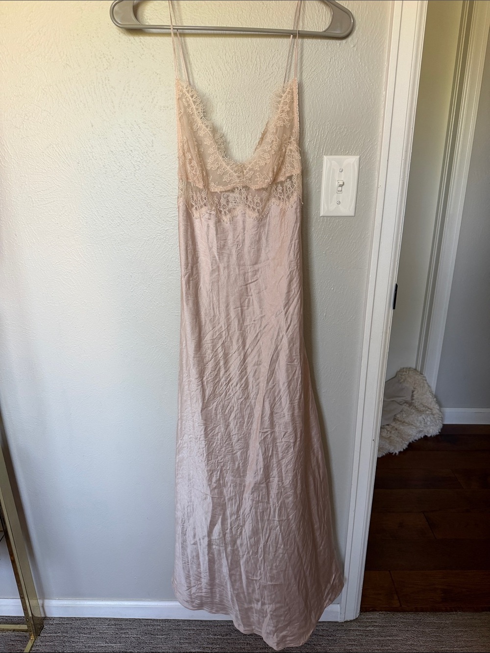 Christine Lingerie Rose Quartz Slip Gown